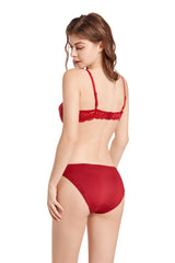 Lovely Lace Non Padded Bra Set