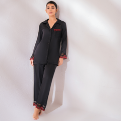 Pajama Set 136 – Luxury Silk Nightsuit for Ultimate Comfort