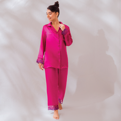 Pajama Set 136 – Luxury Silk Nightsuit for Ultimate Comfort