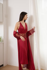 Femora  Gown Set 3602 - Maroon