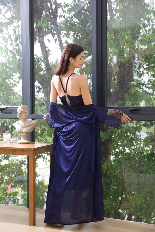 Femora  Gown Set 3602 - Navy