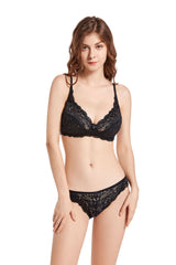 Lovely Lace Non Padded Bra Set